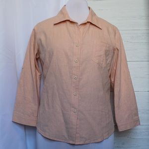 Peach Patagonia Button Down Shirt